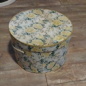 Floral Yellow and Green Decorative Box